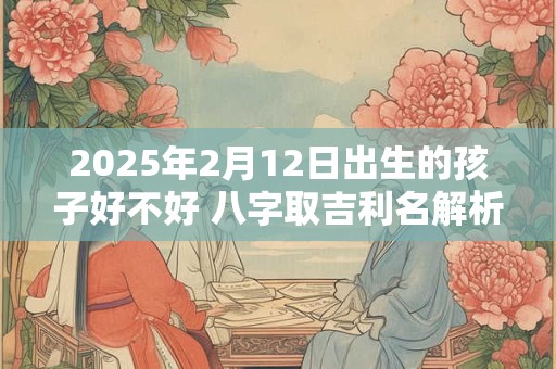 2025年2月12日出生的孩子好不好 八字取吉利名解析