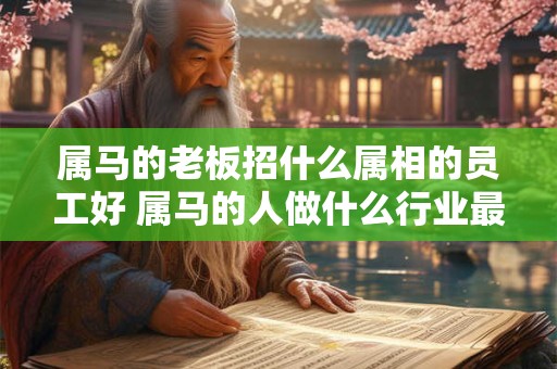 属马的老板招什么属相的员工好 属马的人做什么行业最好