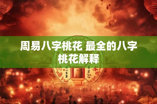 周易八字桃花 最全的八字桃花解释