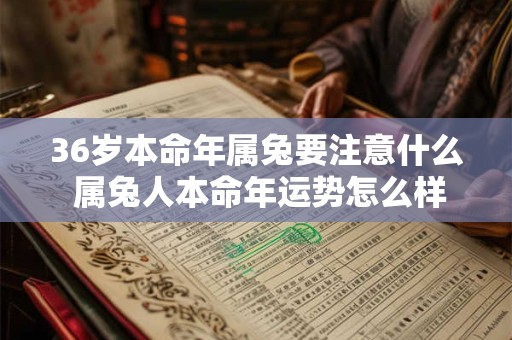 36岁本命年属兔要注意什么 属兔人本命年运势怎么样 36岁本命年属兔要注意什么 属兔人本命年运势怎么样
