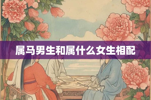属马男生和属什么女生相配
