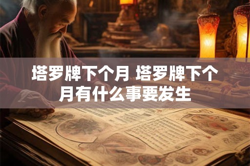 塔罗牌下个月 塔罗牌下个月有什么事要发生
