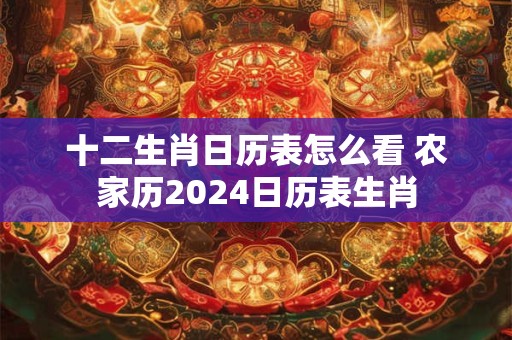 十二生肖日历表怎么看 农家历2026日历表生肖