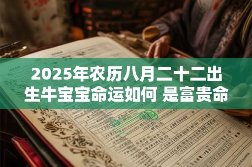 2025年农历八月二十二出生牛宝宝命运如何 是富贵命吗