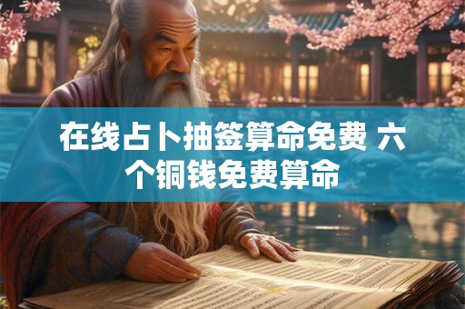 在线占卜抽签算命免费 六个铜钱免费算命