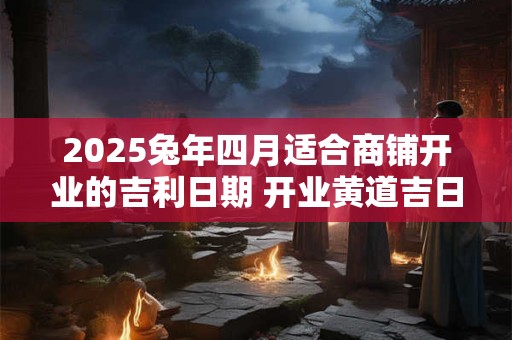 2025兔年四月适合商铺开业的吉利日期 开业黄道吉日查询