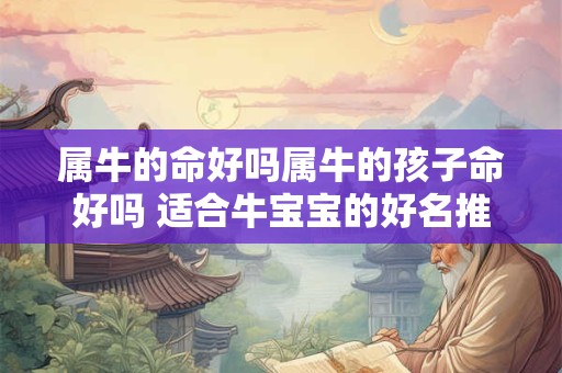 属牛的命好吗属牛的孩子命好吗 适合牛宝宝的好名推荐