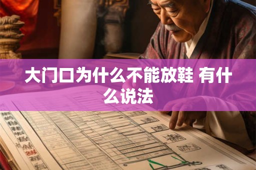 大门口为什么不能放鞋 有什么说法