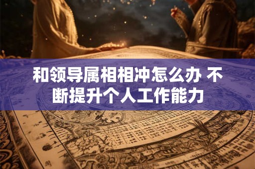 和领导属相相冲怎么办 不断提升个人工作能力