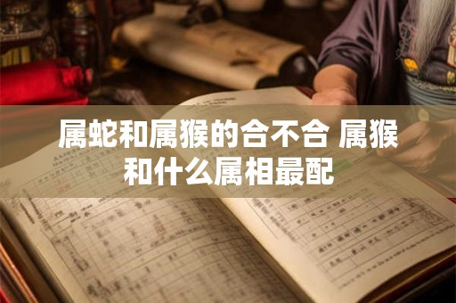 属蛇和属猴的合不合 属猴和什么属相最配