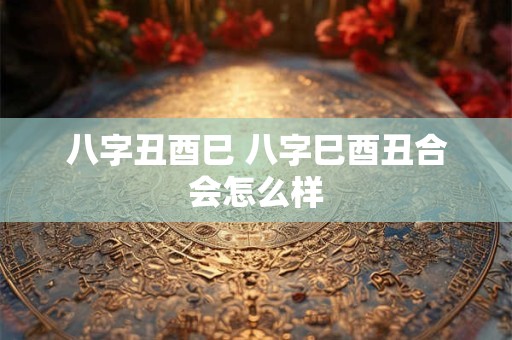 八字丑酉巳 八字巳酉丑合会怎么样