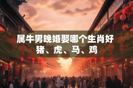 属牛男晚婚娶哪个生肖好 猪、虎、马、鸡