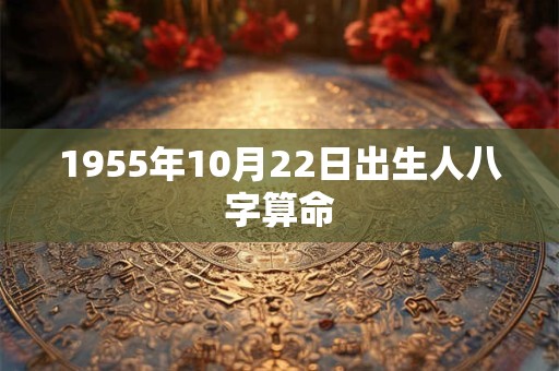1955年10月22日出生人八字算命