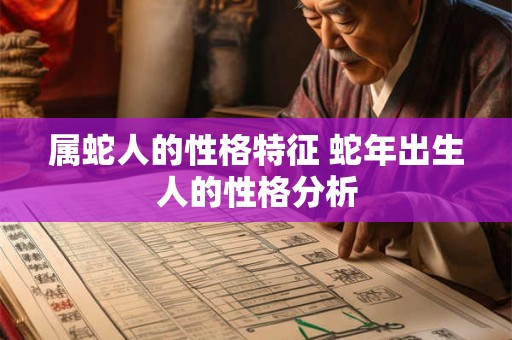 属蛇人的性格特征 蛇年出生人的性格分析
