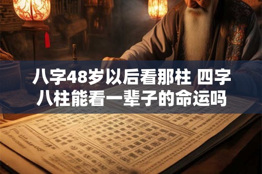 八字48岁以后看那柱 四字八柱能看一辈子的命运吗