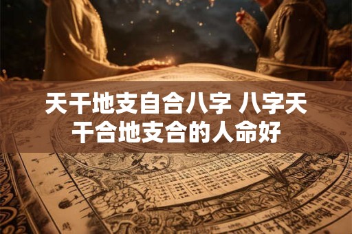 天干地支自合八字 八字天干合地支合的人命好