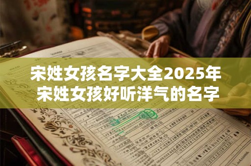 宋姓女孩名字大全2025年 宋姓女孩好听洋气的名字