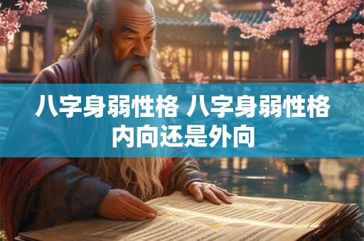 八字身弱性格 八字身弱性格内向还是外向