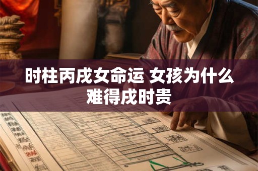 时柱丙戌女命运 女孩为什么难得戌时贵