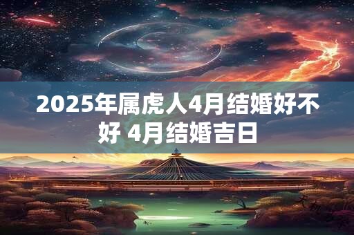 2025年属虎人4月结婚好不好 4月结婚吉日