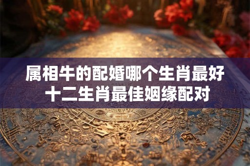 属相牛的配婚哪个生肖最好 十二生肖最佳姻缘配对