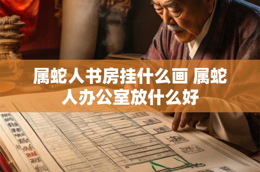 属蛇人书房挂什么画 属蛇人办公室放什么好