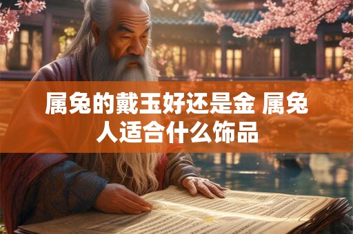 属兔的戴玉好还是金 属兔人适合什么饰品