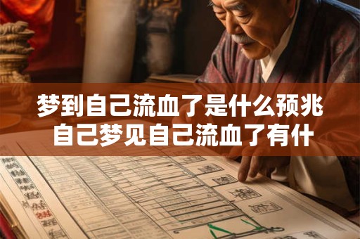 梦到自己流血了是什么预兆 自己梦见自己流血了有什么征兆