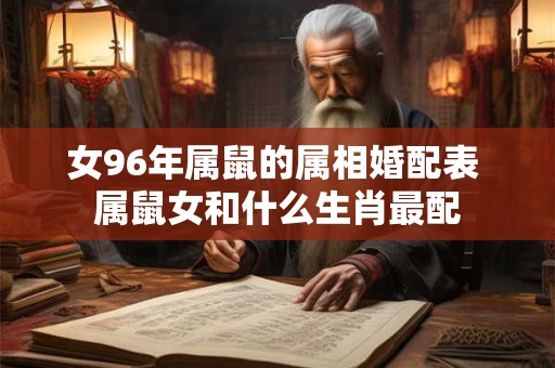 女96年属鼠的属相婚配表 属鼠女和什么生肖最配 女96年属鼠的属相婚配表 属鼠女和什么生肖最配