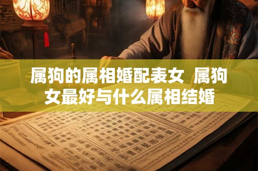 属狗的属相婚配表女  属狗女最好与什么属相结婚