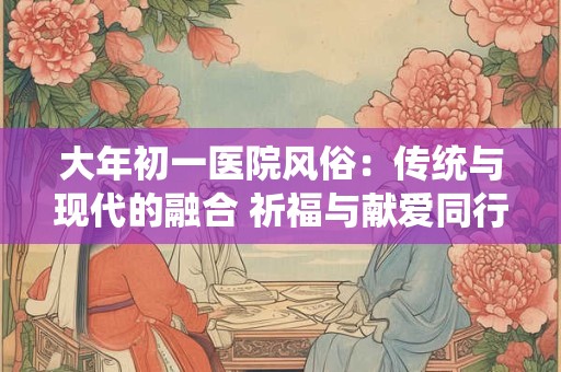 大年初一医院风俗：传统与现代的融合 祈福与献爱同行