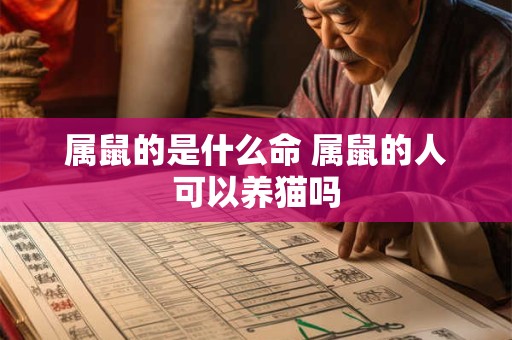属鼠的是什么命 属鼠的人可以养猫吗