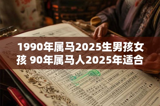 1990年属马2025生男孩女孩 90年属马人2025年适合生子吗