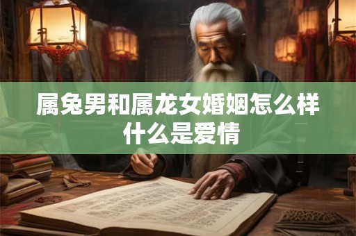 属兔男和属龙女婚姻怎么样 什么是爱情