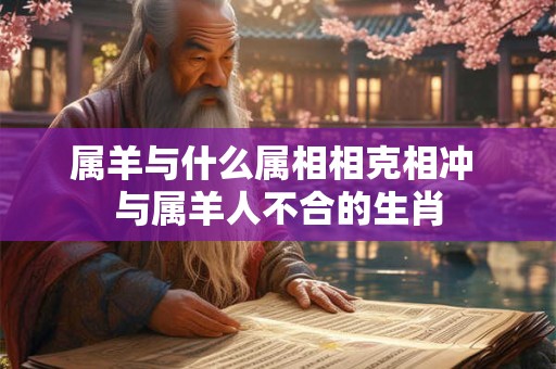 属羊与什么属相相克相冲 与属羊人不合的生肖