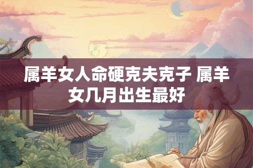 属羊女人命硬克夫克子 属羊女几月出生最好