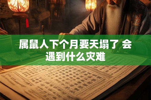 属鼠人下个月要天塌了 会遇到什么灾难