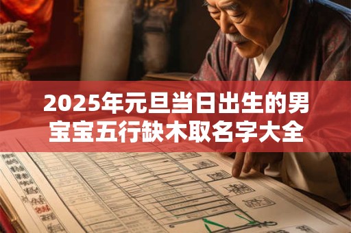2025年元旦当日出生的男宝宝五行缺木取名字大全