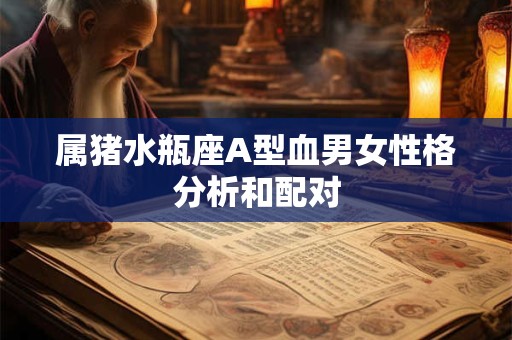 属猪水瓶座A型血男女性格分析和配对