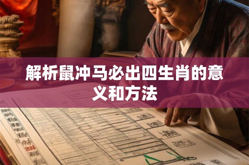 解析鼠冲马必出四生肖的意义和方法