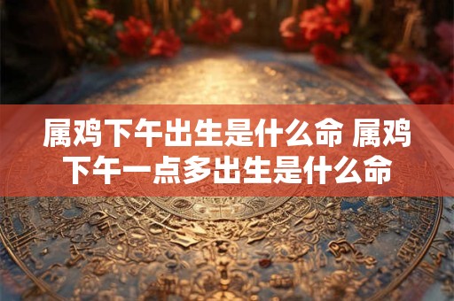 属鸡下午出生是什么命 属鸡下午一点多出生是什么命