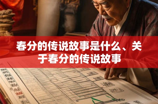 春分的传说故事是什么、关于春分的传说故事