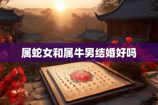 属蛇女和属牛男结婚好吗