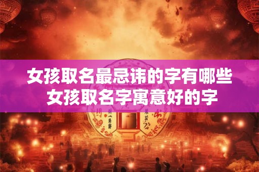 女孩取名最忌讳的字有哪些 女孩取名字寓意好的字