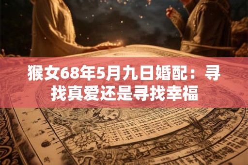 猴女68年5月九日婚配：寻找真爱还是寻找幸福