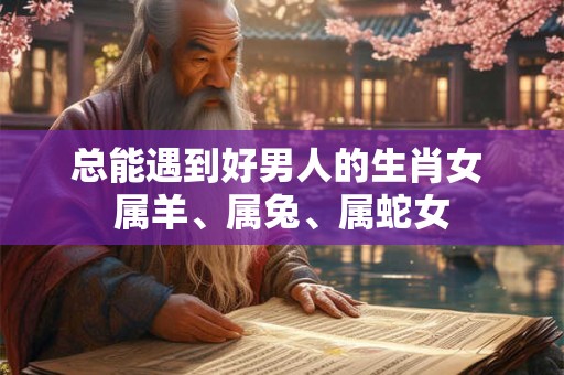 总能遇到好男人的生肖女 属羊、属兔、属蛇女