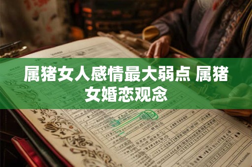 属猪女人感情最大弱点 属猪女婚恋观念