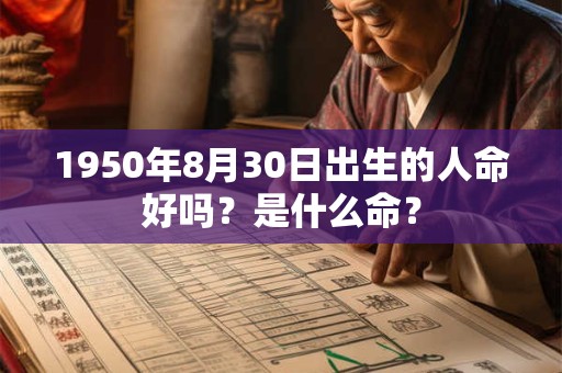1950年8月30日出生的人命好吗？是什么命？