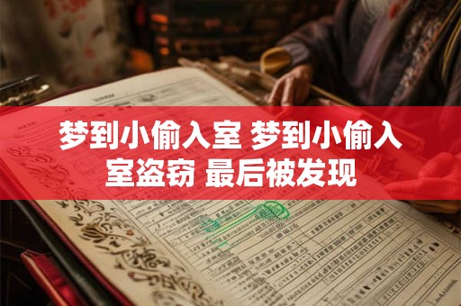 梦到小偷入室 梦到小偷入室盗窃 最后被发现