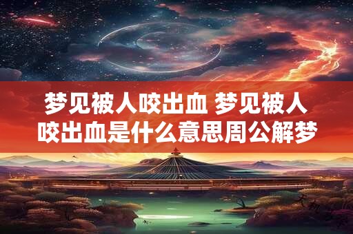 梦见被人咬出血 梦见被人咬出血是什么意思周公解梦
